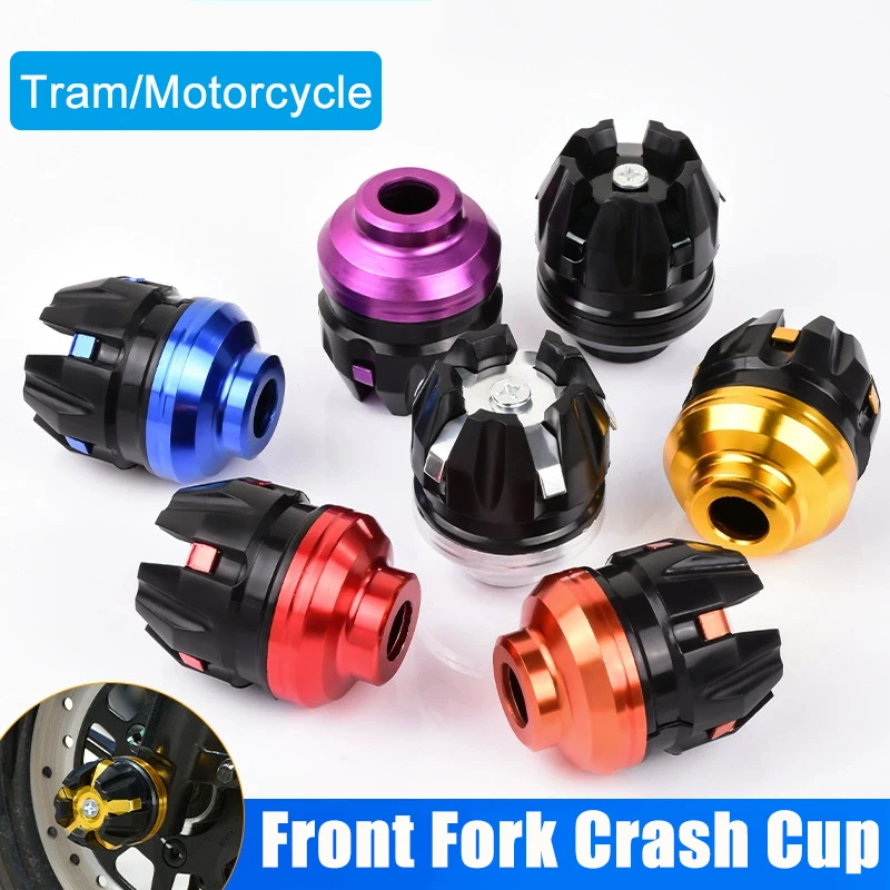 

Aluminium Alloy Crash Cups Motorcycle Front Fork Shock Absorbers Universal Front Fork Crash Protection Devices Motorcycle Parts