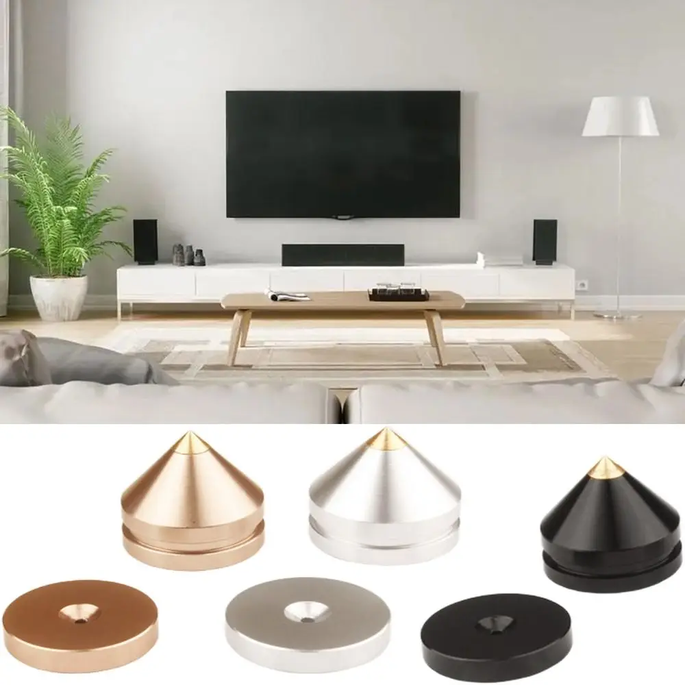 

Aluminium Alloy Metal Spikes Cone Floor Foot Nail Speaker Stand Feet Foot Pad for Loudspeakers Shoes Spike Shock Absorber