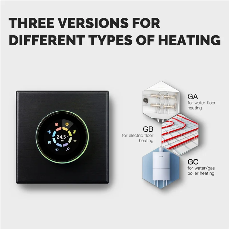 ABGN Wifi Smart Home Heating Knob Thermostat Temperature Controller Fit For Water Gas Boiler Electric Heating GA Water Heat