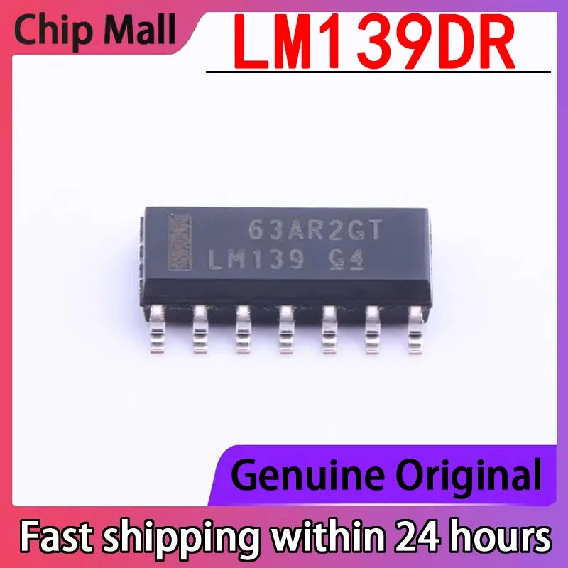 

5PCS Brand New Original LM139DR Silk Screen LM139 Packaging SOP14 Four Way Differential Comparator Genuine