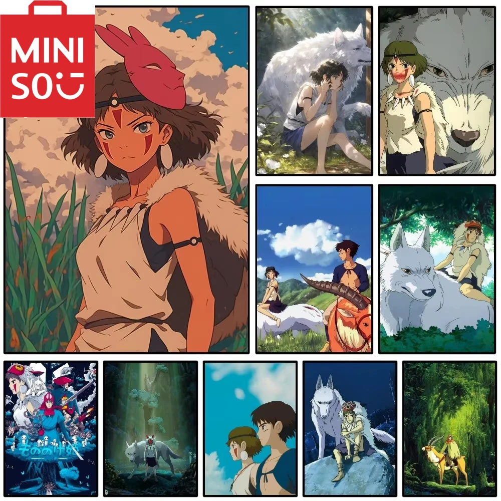 Pintura al óleo por números DIY, princesa P animada m-mononoke, decoración del hogar, decoración de pared para sala de estar, el mejor regalo sin marco