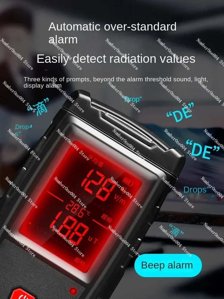 Radiation detector Professional electromagnetic wave testing instrument Personal radiation dose alarm radioactive monitoring