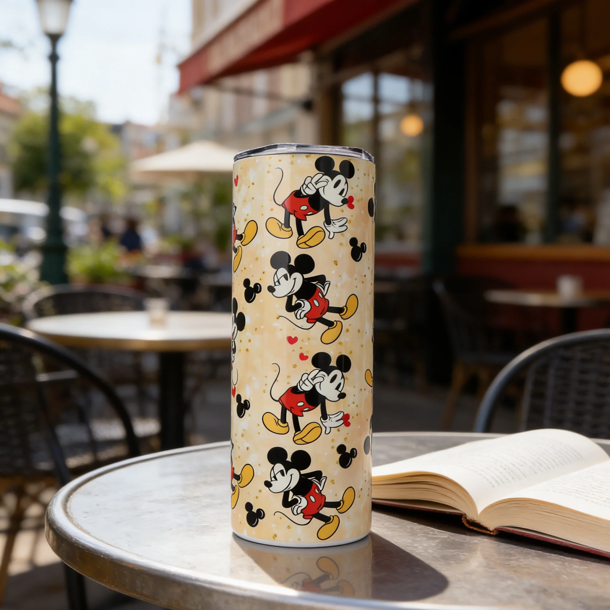 1pc 20oz Disney Mickey Mouse Stainless Steel Tumbler with Straw Insulated Travel Cup for Hot/Cold Drinks Office & Outdoor Use - view 3