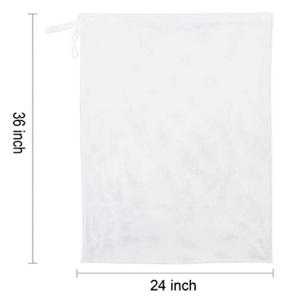 

2pcs 60x90cm Large Capacity Mesh Laundry Bag Drawstring Blouse Jeans Shirts Pants Holder Washing Machine Laundry Pouch Washing B