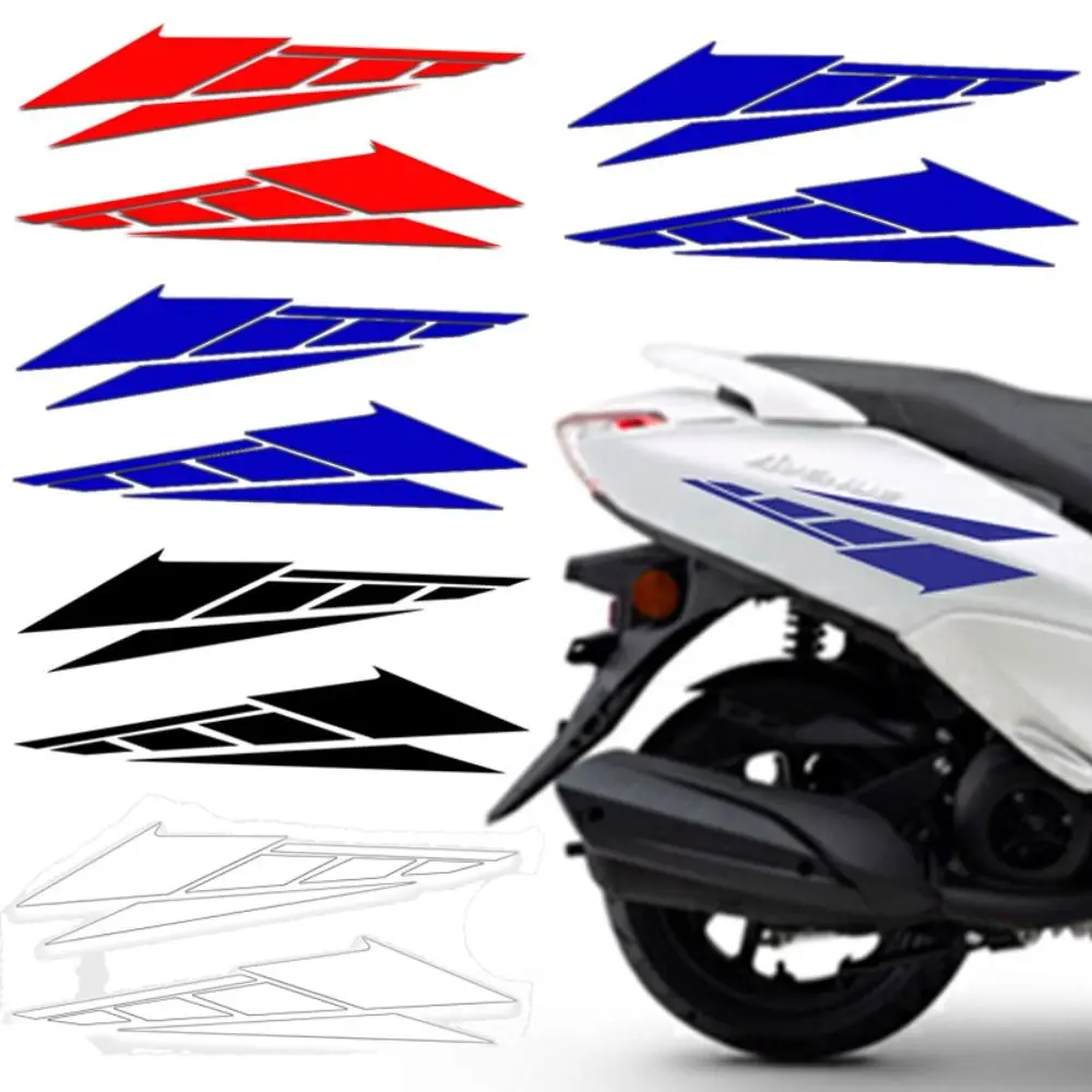 Multicolor Motorcycle Decorative Sticker PET Motorbike Electricbike Tail Box Decals Modification Ornament Anti Scratch