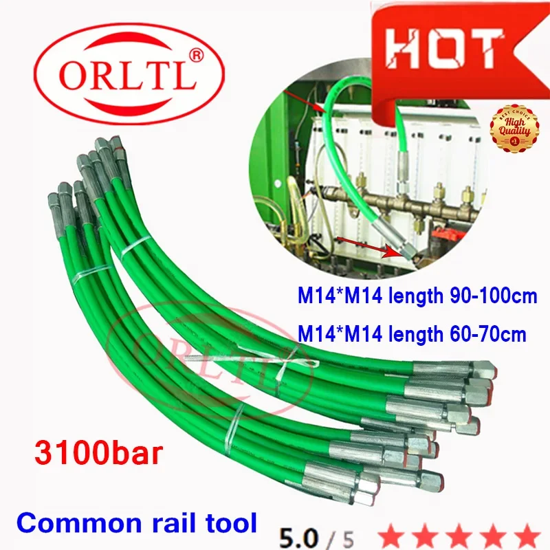 3100 bar 90-100cm and 60-70cm M14*M14 High Pressure Common Rail Pipe Tube For Test Bench ORLTL