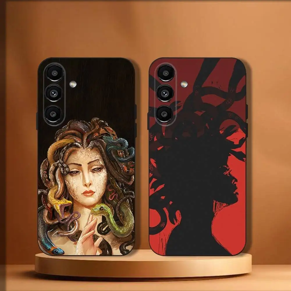 

Art Medusa Abstracts Phone Case For Samsung Galaxy A20,A21s,A22,A31,A32,A52,A53,A72,73,A80 Soft Black Cover