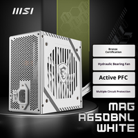 MSI MAG A650BNL WHITE 80PLUS Bronze Power Supply | Flat Cables, High Efficiency, Silent Operation
