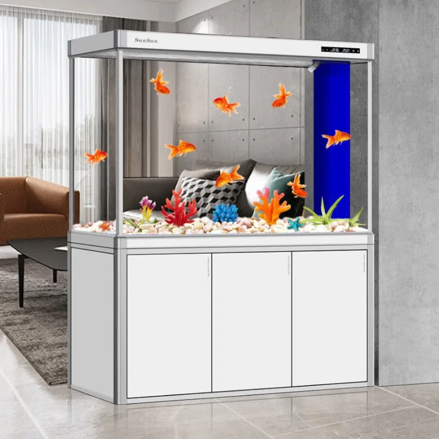 Integrated Circulating Aquariu Silent Glass Reception Desks Smart Minimal-chic Self Maintaining Ffice Furniture Военное ДелоLJ40