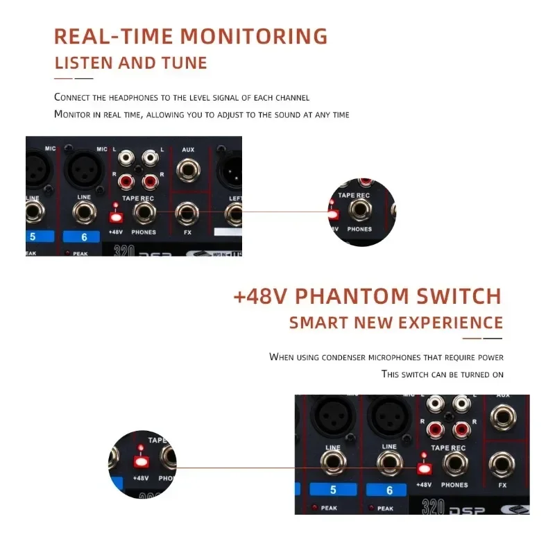 LXR12 12-kanaals Bluetooth digitale microfoon Sound Mixer Console Professionele Karaoke Audio Mixer Versterker met USB