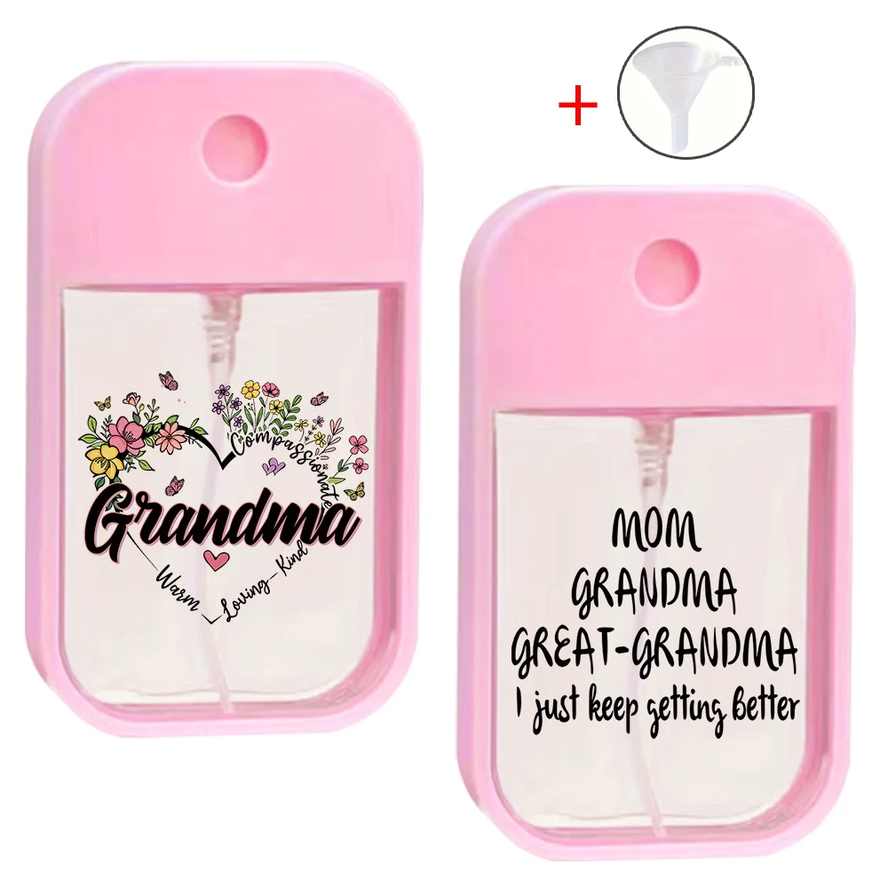 

Travel Perfume Bottle With Funnel Portable Spray Bottle Alcohol Perfume Container Split Bottle Grandma Series Pattern