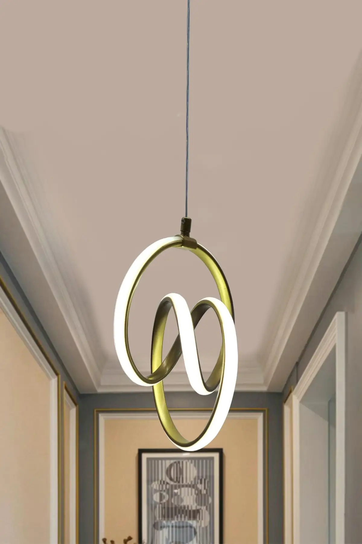 DOLBOVI Modern pendant Gold case white light Led chandelier 1 year warranty Led chandelier