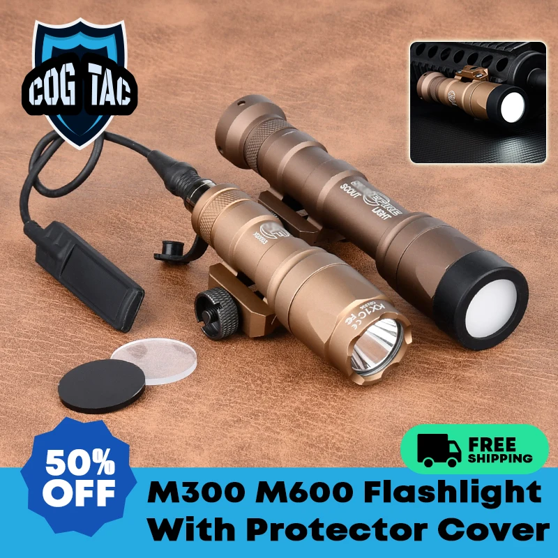 

Tactical M300 M600 X300 X400V Protector Cover Hunting Surefir LED Flashlight Airsoft Custom Lens Guard 25.4MM 28MM 30MM 26mm