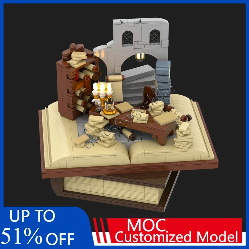 951 Uds. Archivos modulares MOC personalizados de la ciudad blanca, modelo de construcción DIY, tecnología de montaje creativa, juguetes de ensamblaje, regalos para festivales