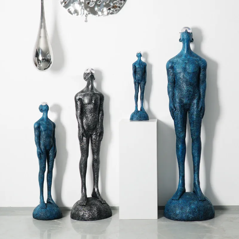 Factory Direct 2026 Modern abstract art figures floor-to-ceiling sculpture large ornament Hotel shopping mall model room sales o