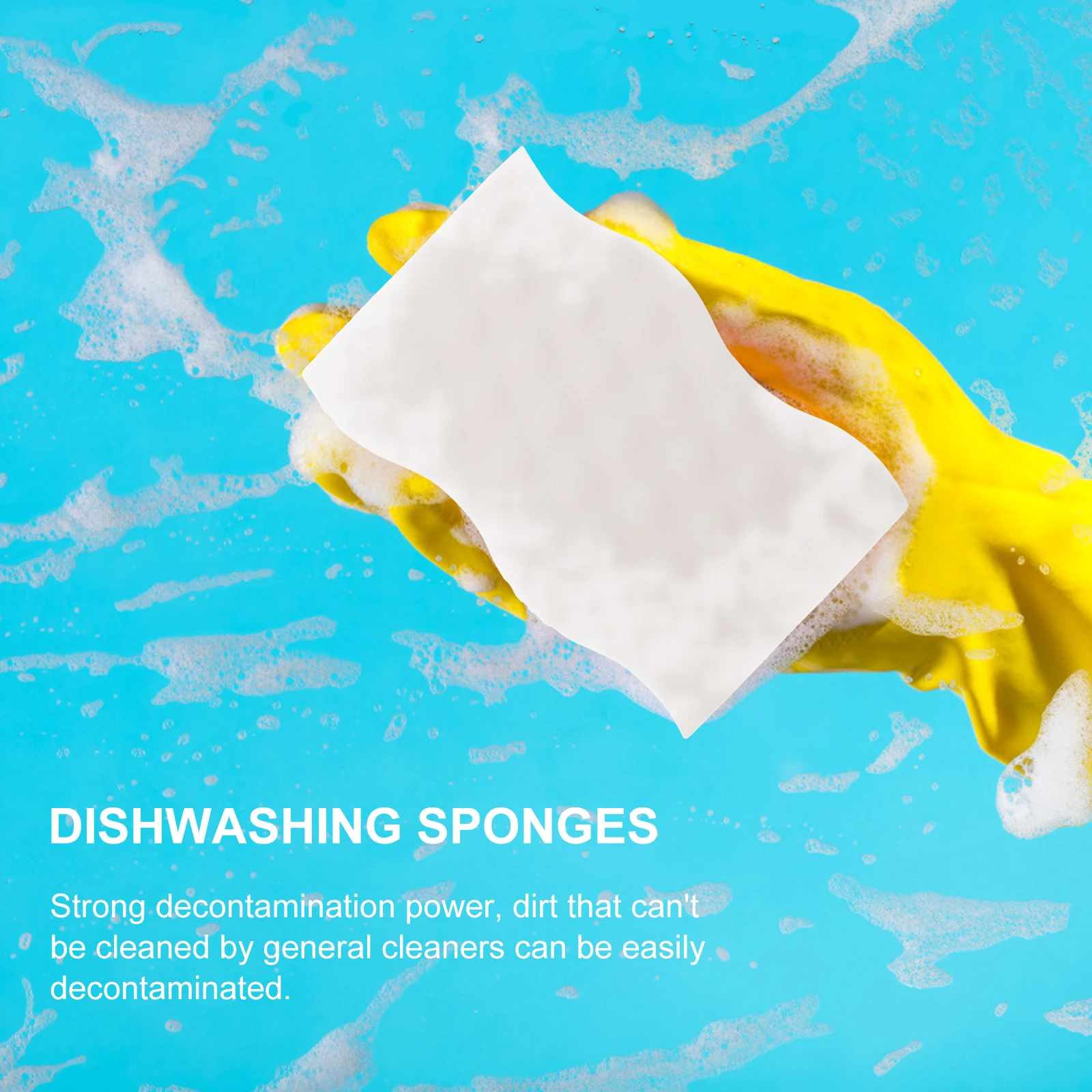 

5Pcs Scrubbing Sponges Cleaning Sponge for Dishwashing Kitchen Tableware Cleaning Pads Strong Decontamination Tool