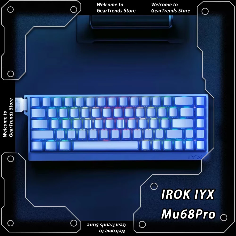 

IROK IYX Mu68Pro 8K Wired Magnetic Switch Keyboard Hot Swap Aluminium Alloy E-sports Mechanical Keyboard Custom Game Accessories