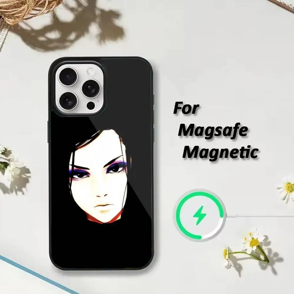 Anime E-ergo P-Proxy Phone Case For iPhone 17,16,15,14,13,12,Plus,Pro,Max for Magsafe Magnetic Wireless Charging