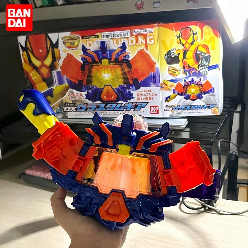 

Bandai Original Kamen Rider Gavv Dx Three-Ride Drive Pudding Stuffing Anime Action Figures Toys Children'S Collection Toy