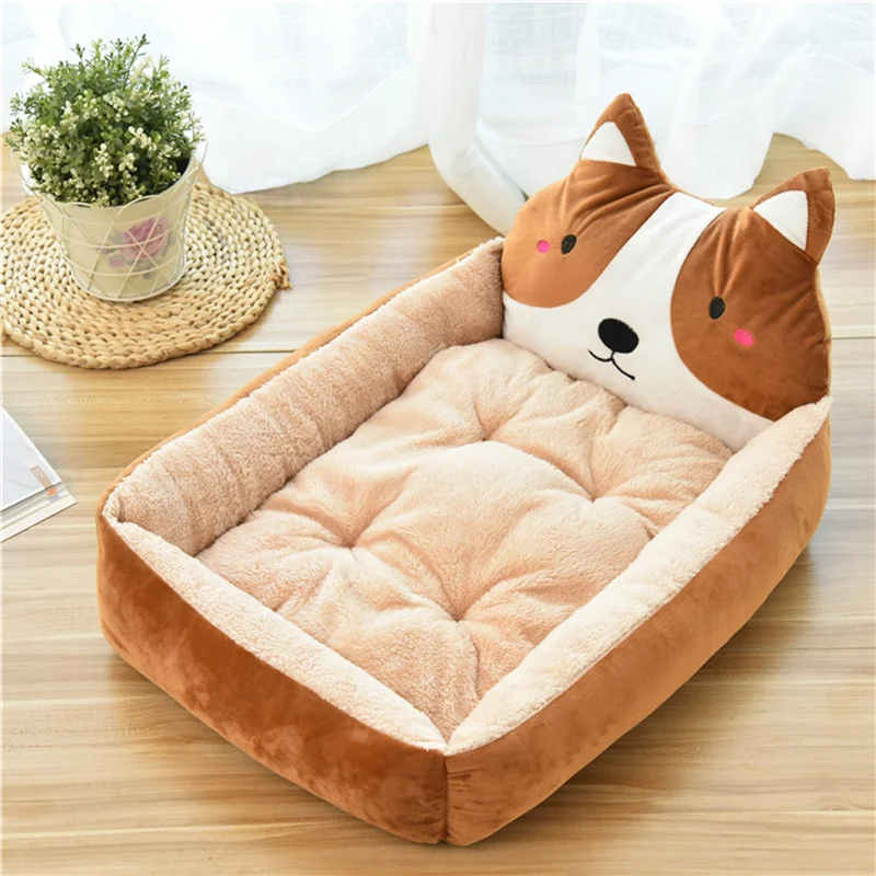 

A67M-Winter Warm Dog Bed Small Dog Cartoon Bed Dog Bed Dog Mat Cat Bed