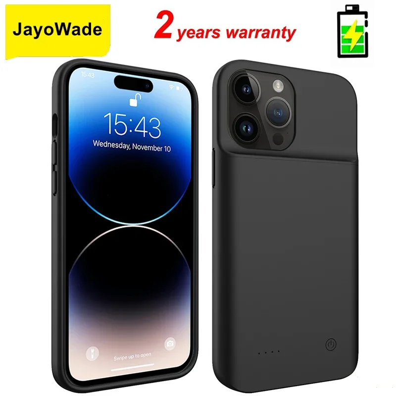 JayoWade 10000Mah For iPhone 14 Pro Max Battery Case 14 Plus 14 Pro Max Battery Charger Case Anti Fingerprints Bank Power Case