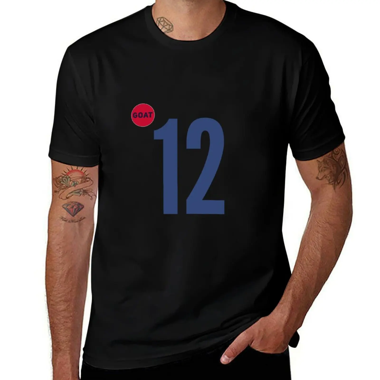 

Goat Brady 12 Jersey Shirt T-Shirt baggy shirts funny costumes summer shirt mens t shirts pack