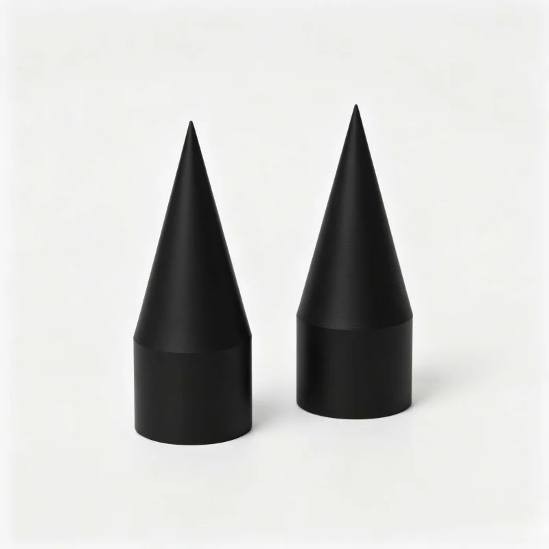 22mm Spike Wheel Lug Nut Covers Black Cone Shaped Decorative Caps for Car Wheels