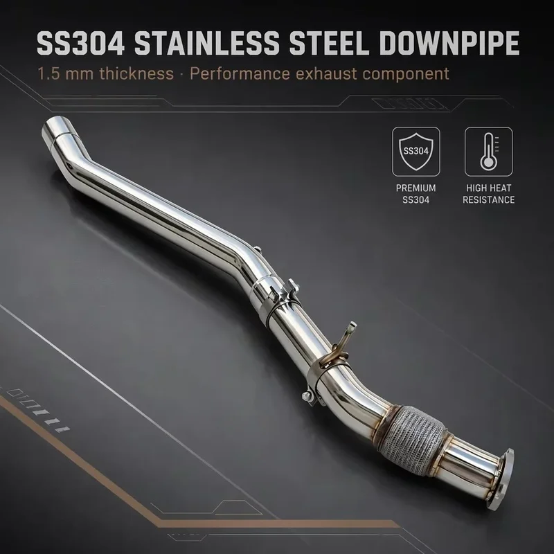 Perfectly Customized Performance Exhaust Downpipe Specifically Designed for Audi Q5 2.0T 2016-2024