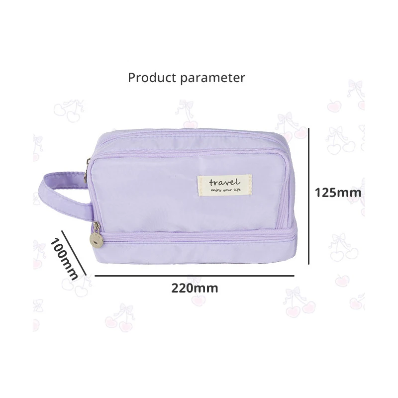 Aesthetic Pencil Bag For School Students With Large Capacity Multi-Functional Pen Case Macaron Color Matching Cute Pencil Case