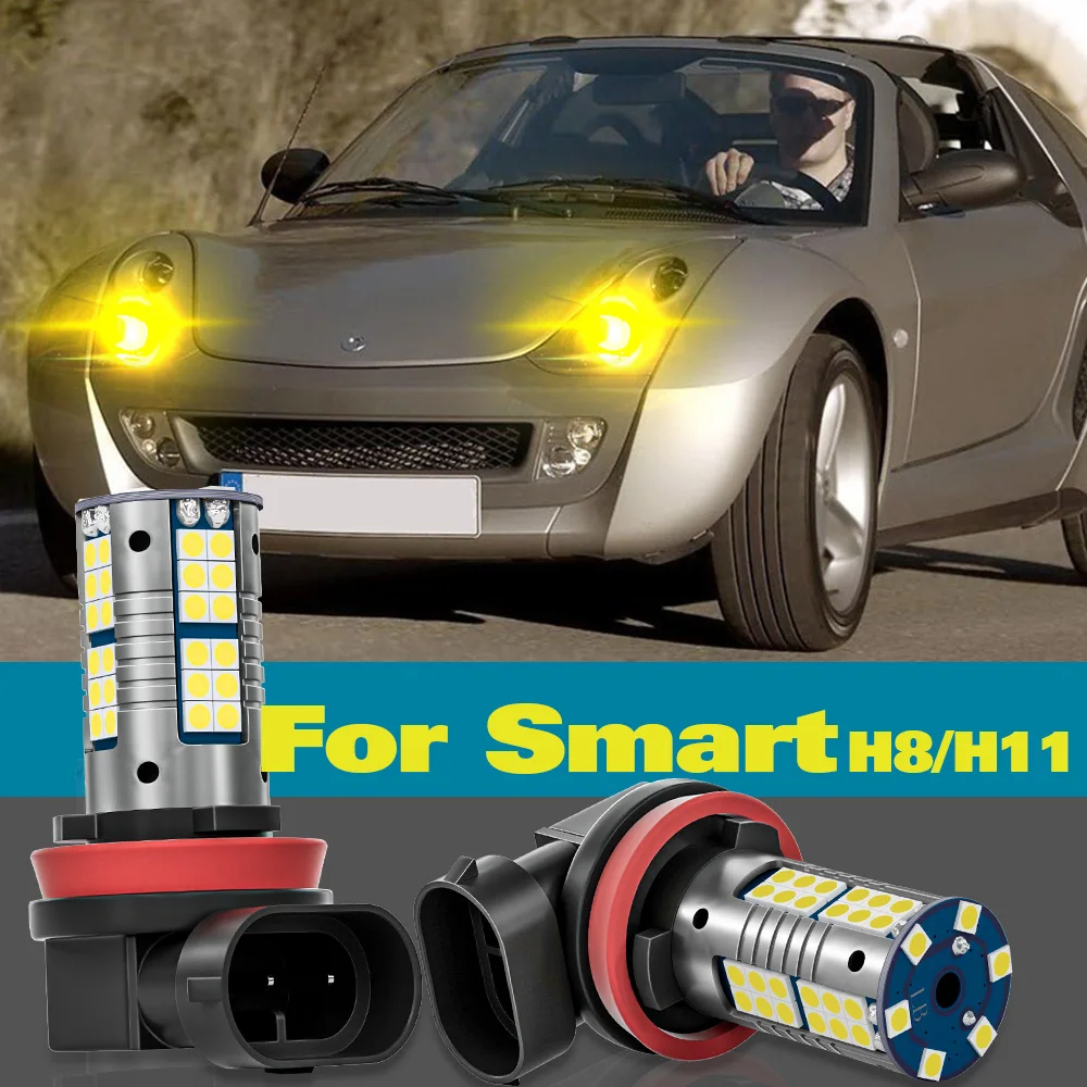 

Fog Light H8 For Smart Forfour MK1 454 2004-2006 MK2 453 2015-2019 Accessories 2pcs LED Lamp