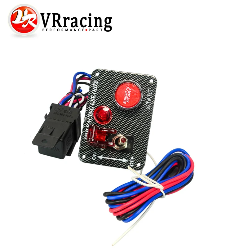 VR - Racing Car Electronics One Switch Kit Panel Engine Start Button toggle with accessory VR-QT312