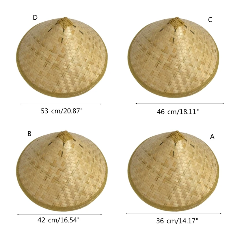 Orientalny kapelusz Coolies przebranie na karnawał kapelusz bambusowy rekwizyty fotograficzne kapelusz imprezowy kapelusz