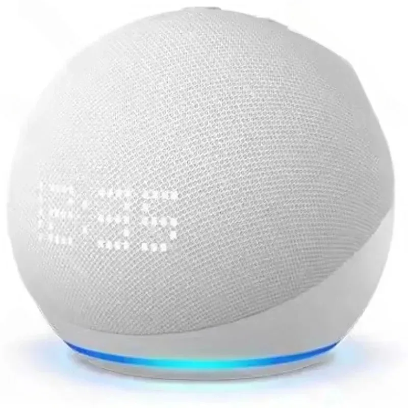 

New (5th Generation, Released) with Clock | Smart Speaker with Clock and Alexa