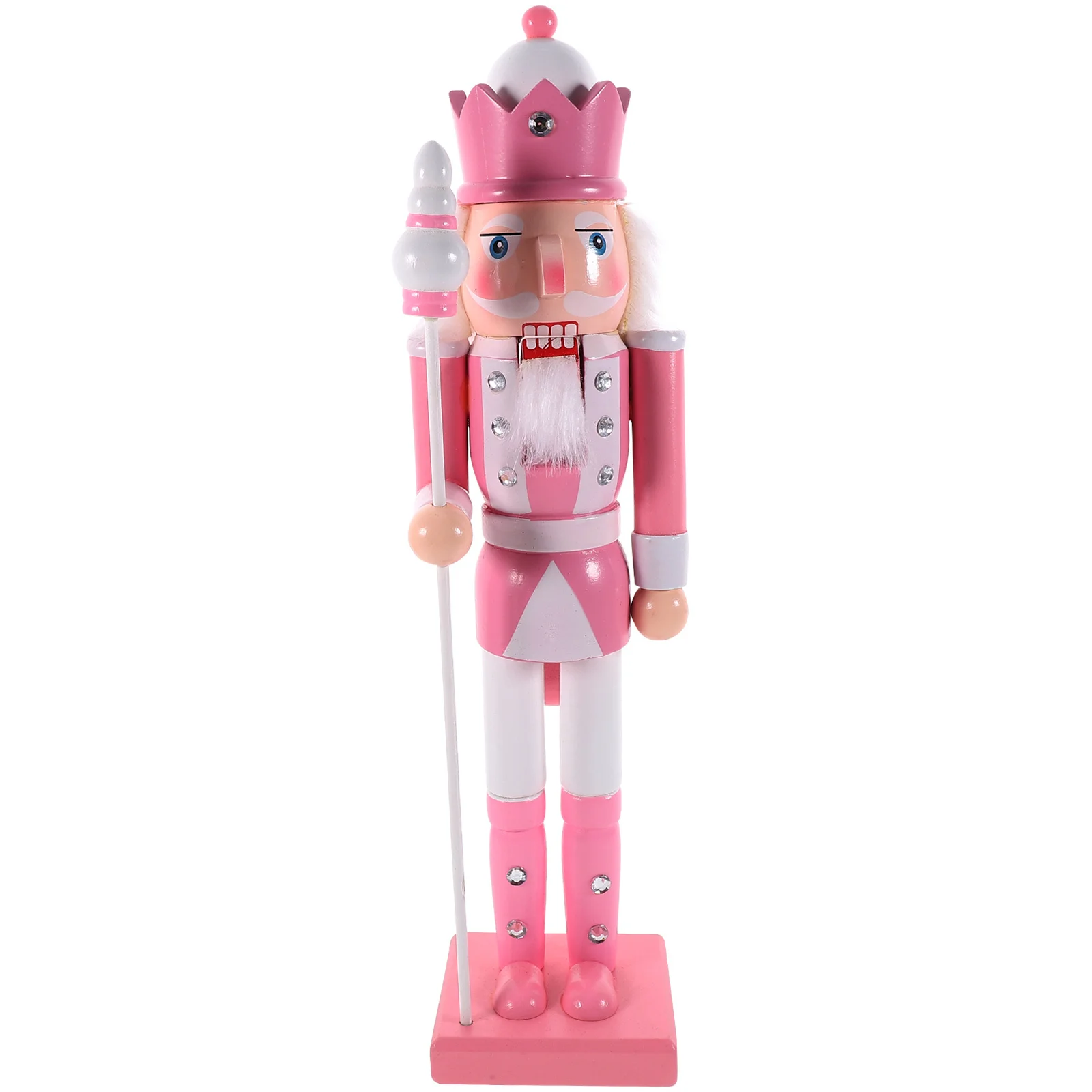 

Wooden Nutcracker Soldier Christmas Decoration Hand Painted Colorful Nutcracker Ornament for Xmas Table Desktop