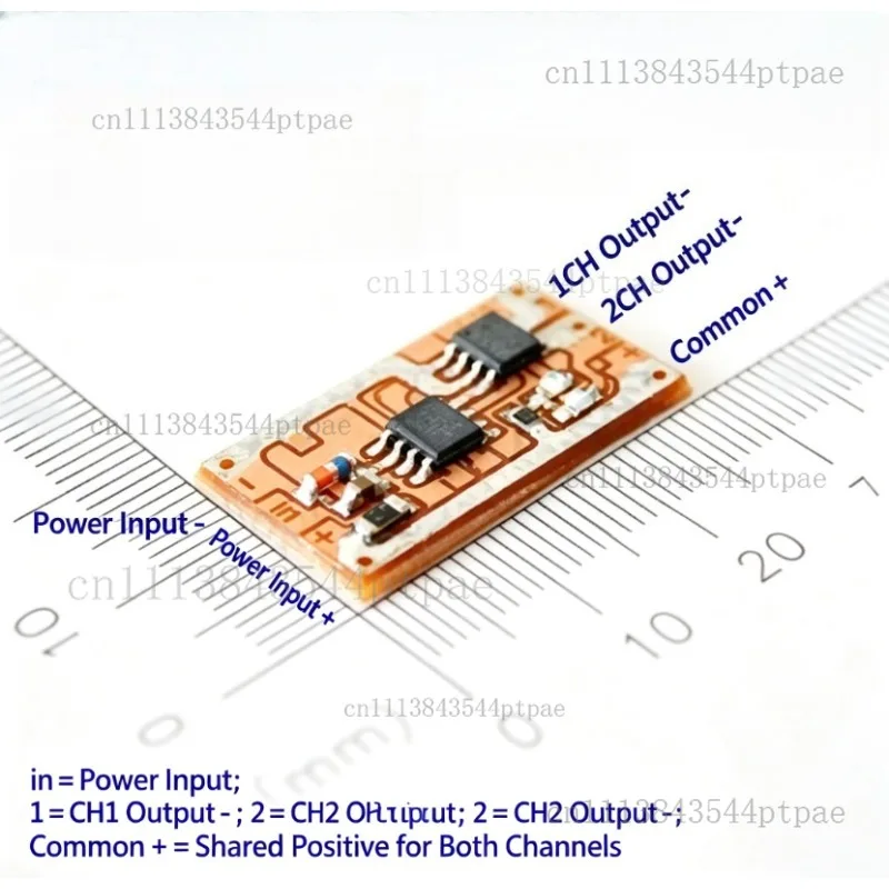 A dual-channel strobe warning light control module
