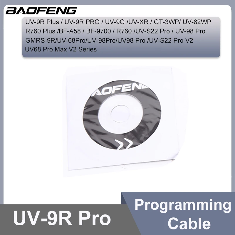 Baofeng UV-9R Pro Kabel do programowania USB BF-9700 BF-A58 UV-XR UV-5R WP GT-3WP UV-5S UV 9R Plus BF-A58 Akcesoria do walkie talkie