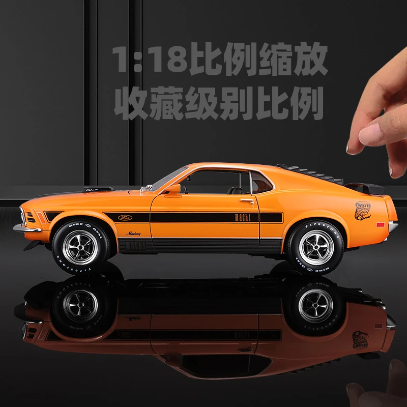 Maisto 1:18 1970 Ford Mustang Mach 1 Static Die Cast Vehicles Collectible Model Car Toys