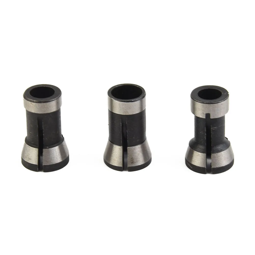 6Pcs 6/6.35/8mm Collet Chuck High Precision Adapter Engraving Trimming Machine Chucks Trimmer Electric Router Bit Milling Cutter
