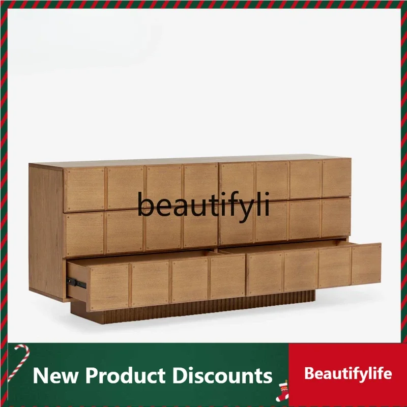 

French log tea cabinet locker porch kitchen cabinet TV cabinet D80