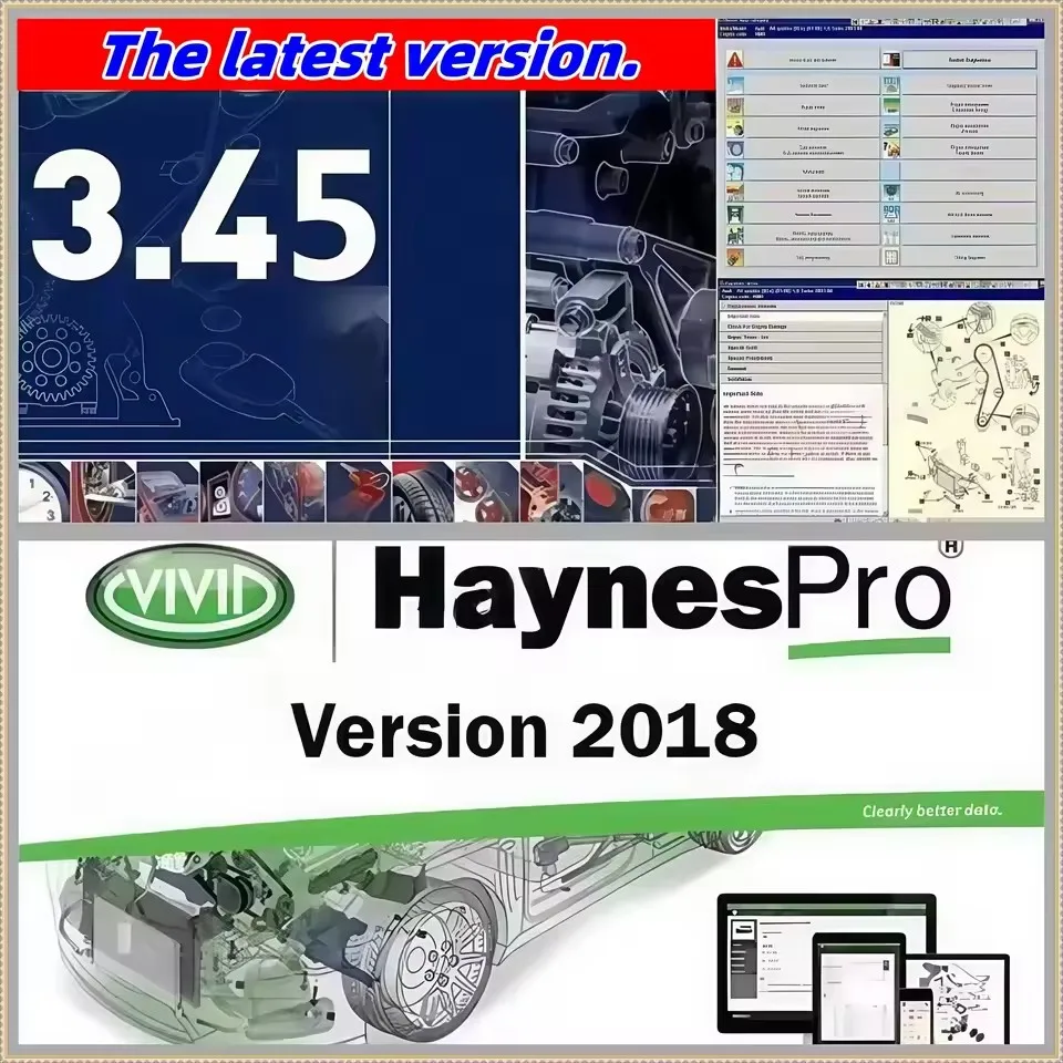 2025 Latest Auto Data 3.45 Car Software + Vivid HAYNES PRO 2018 AtrissStakis Technik Workshop DATA Multi Languages Windows 10