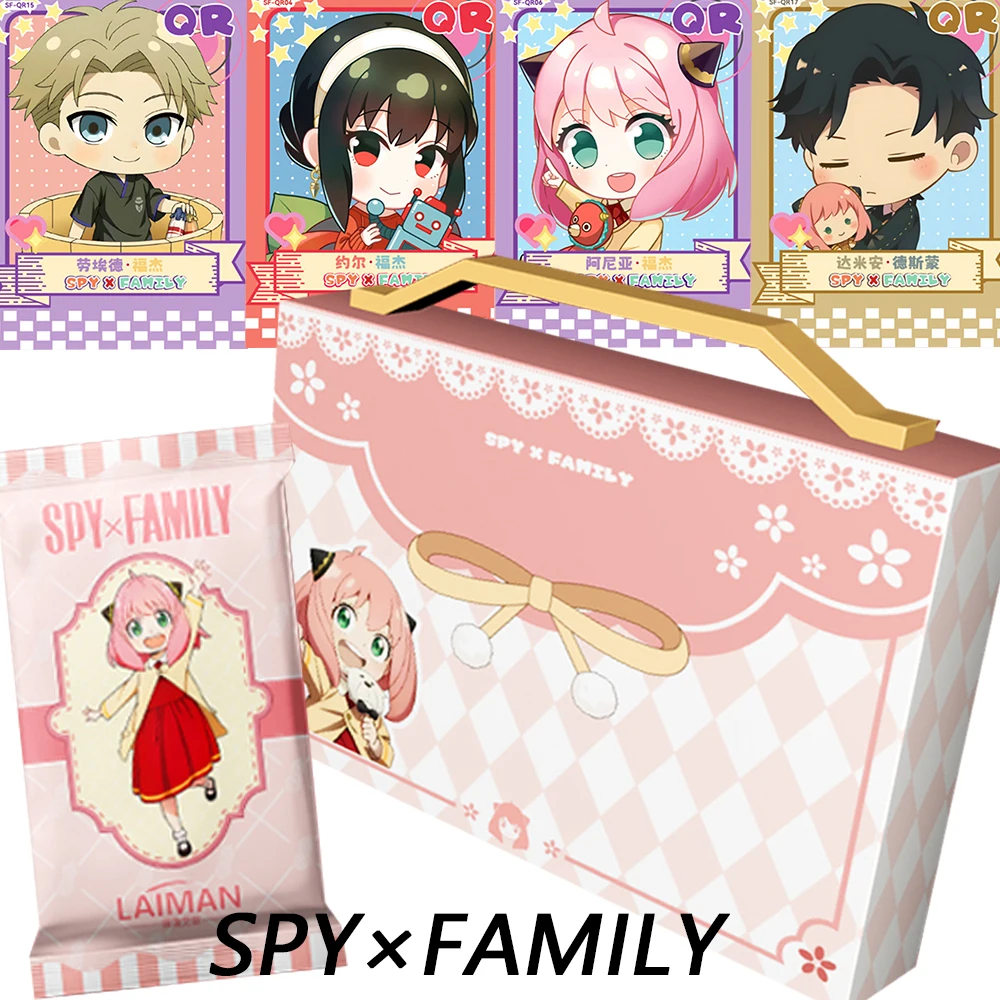 

Japan Anime SPY X FAMILY Collection Card Anya Forger Flowing Light Dazzling Colors Star Picking Refraction Card Kid Hobby Gift