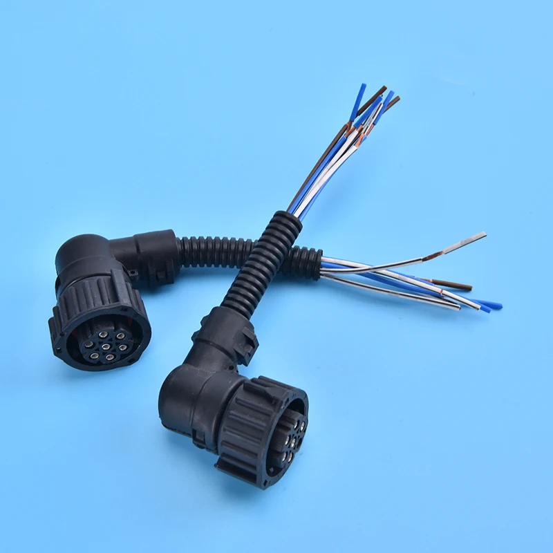 New【1PC 7 Pin Car Plug Socket Tail Light Connector Wire For Scania For  Truck】