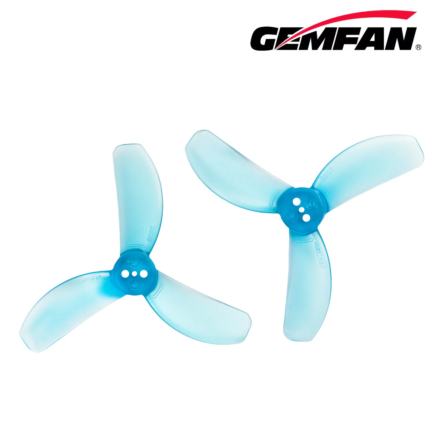 Drone Soccer Propeller Gemfan 2826-3 71mm, 2.4in Pitch 3-Blade Crash Resistant for 200mm Whoop, 1205 4300KV Motor