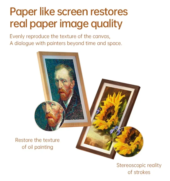43 Inch 4K UHD Smart Art Frame Display Android System WiFi 6 Bluetooth Video Wall Retail Store Indoor Outdoor Gallery