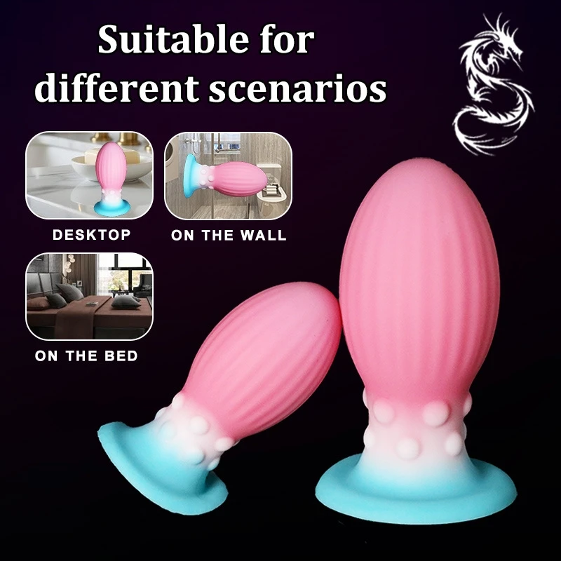 3 Style Luminous Dragon Egg Huge Anal Ball Dildo Big Butt Plug Anal Dilator Butt Training Expansion Adult Sex Toys For Women/Men - view 4