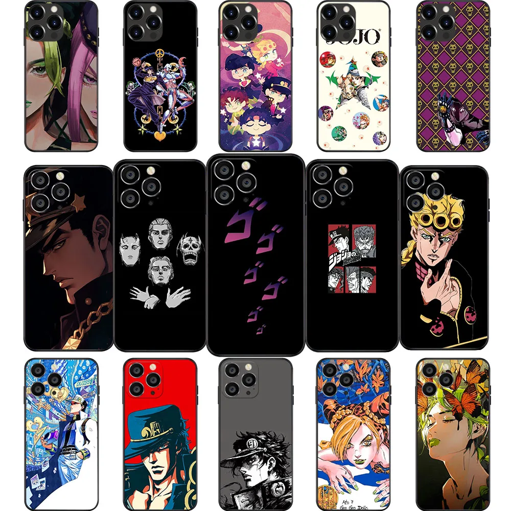 NB-43 JoJos Bizarre Adventure Soft Case for Xiaomi Redmi Note Poco M6 F5 F6 X6 C65 C55 C50 C51 13 Pro Plus