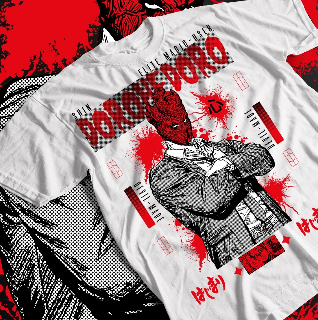 

Dorohedoro Shin T-Shirt Ebisu Noi Kaiman Nikaido Horror Gift Shirt All Size