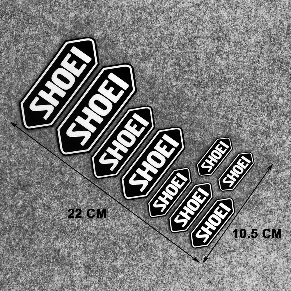 SHOEI 헬멧 스티커에 대한 반사 색상 오토바이 개조 방수 장식 범용 액세서리
