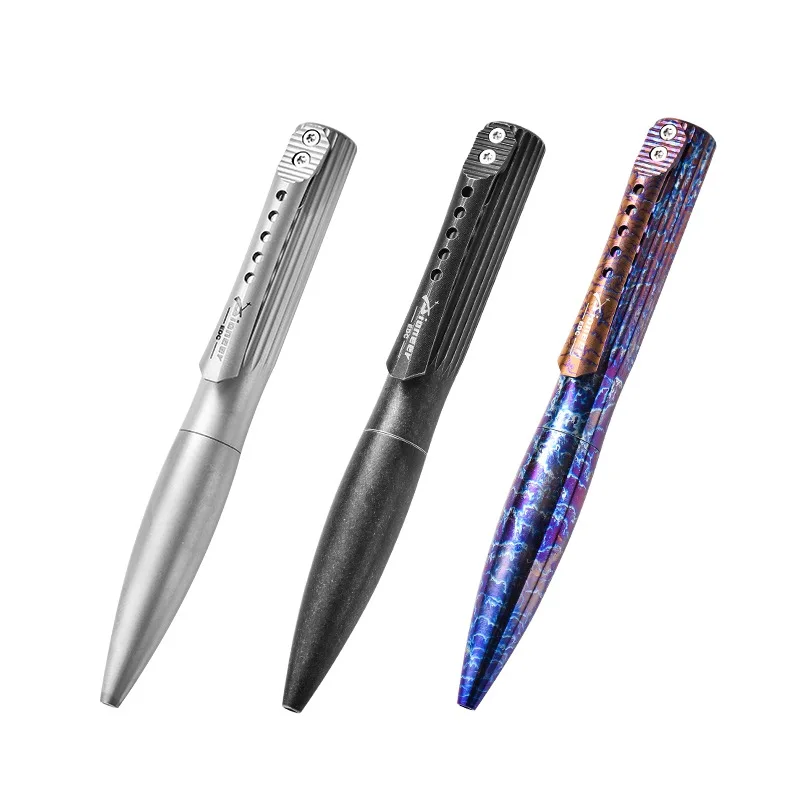 Imagem -02 - Titanium Tactical Pen For Outdoor Edc Survival Ferramentas Multifuncionais Glass Breaker Writing Pen Valentines Day Gift Criativo Multifuncional