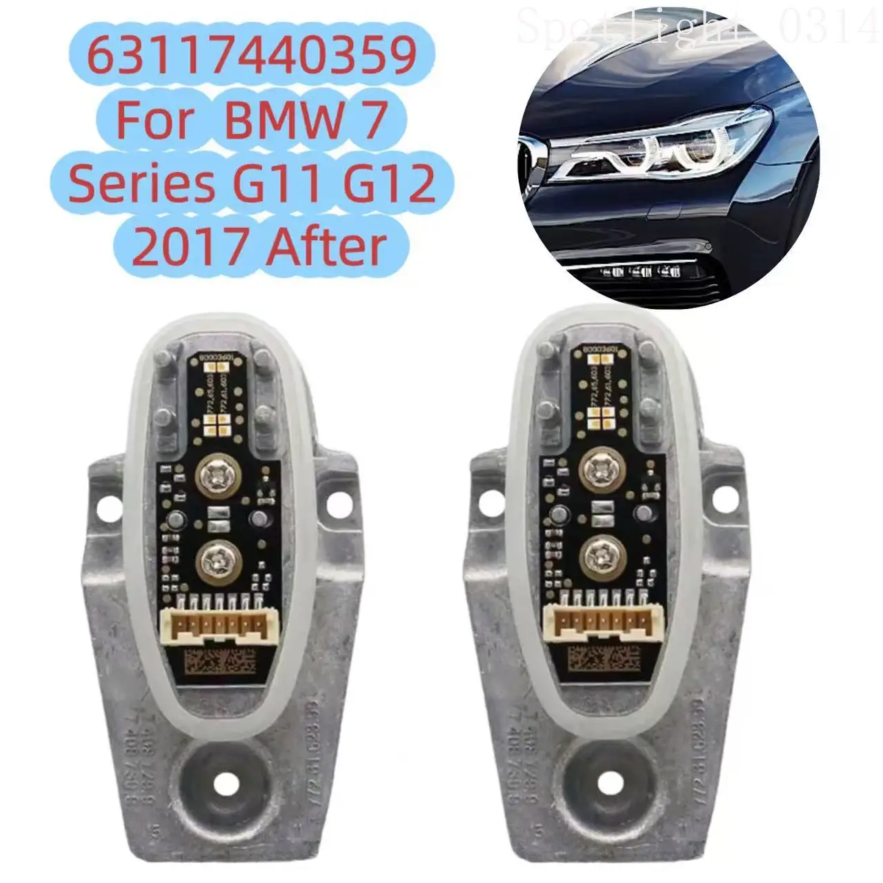 

63117440359 For BMW 7 Series G11 G12 2017 After Headlight Light Source Module Cornering Turning Light Unit LED Car Accessories